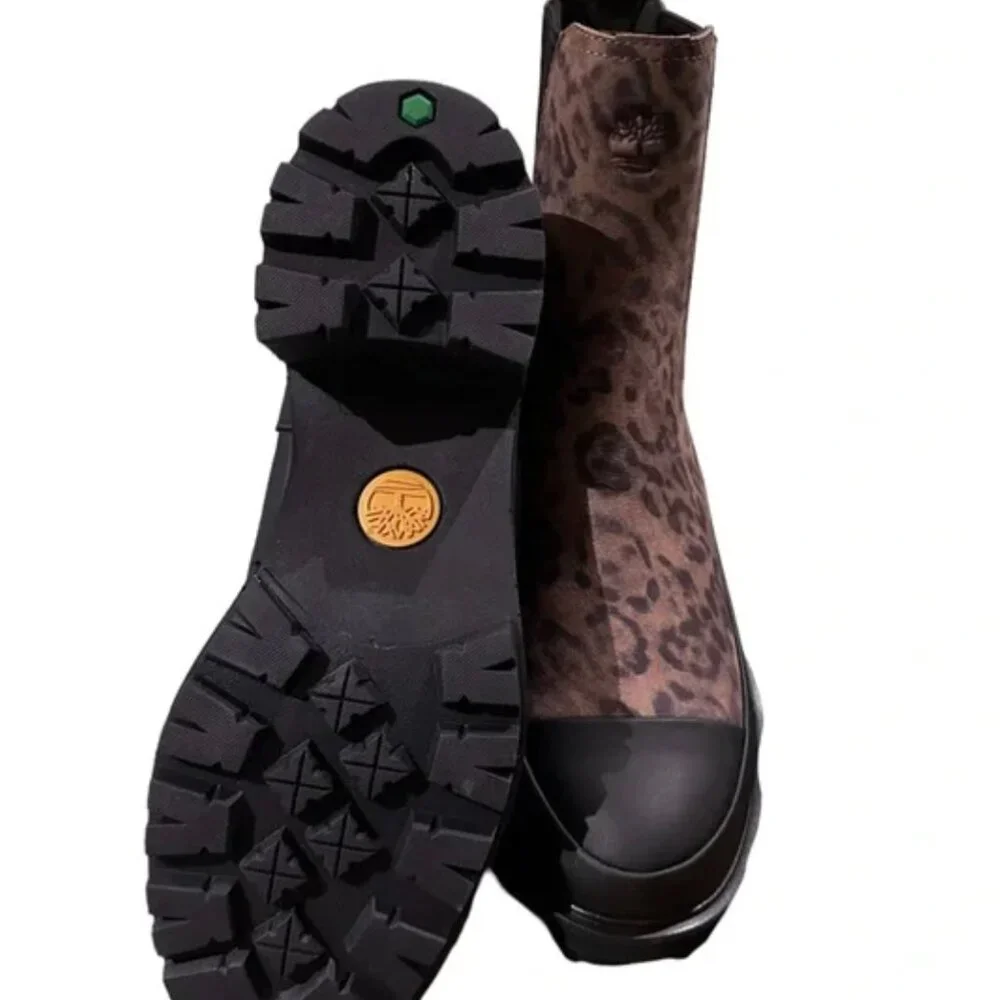 NEW TIMBERLAND WOMENS KORI PARK 2.0 CHELSEA BOOT - LEOPARD